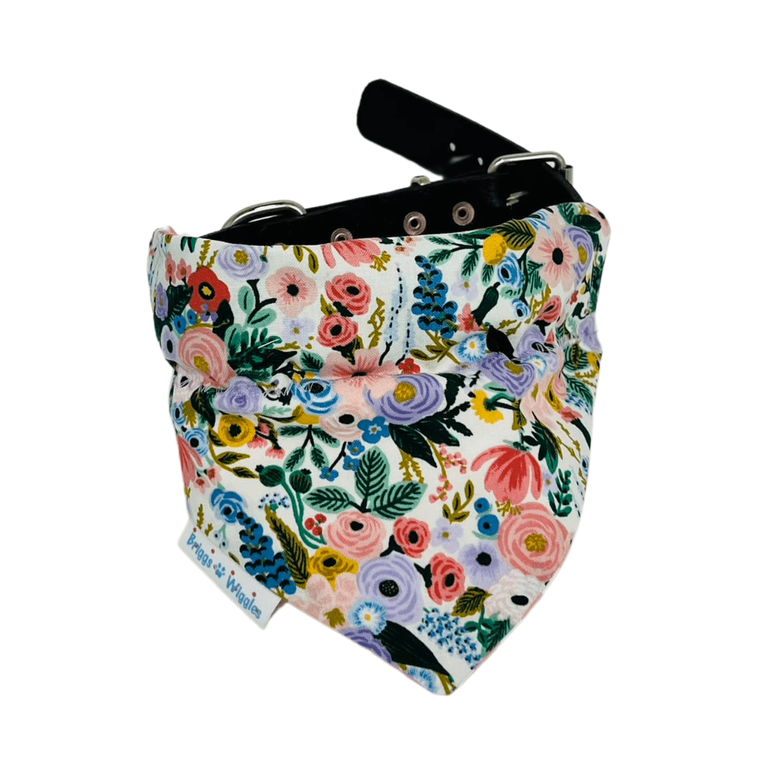 Blossom Beauty Reversible Dog Bandana - Floral & Fabulous! - Briggs 'n' Wiggles