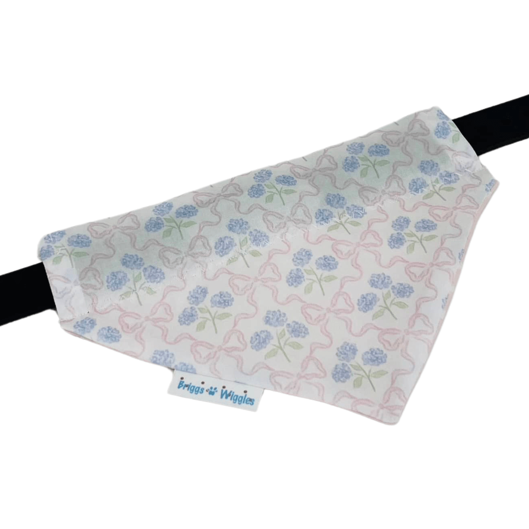 Bluebonnet Bows Reversible Dog Bandana - Southern Charm & Sweet Style! - Briggs 'n' Wiggles