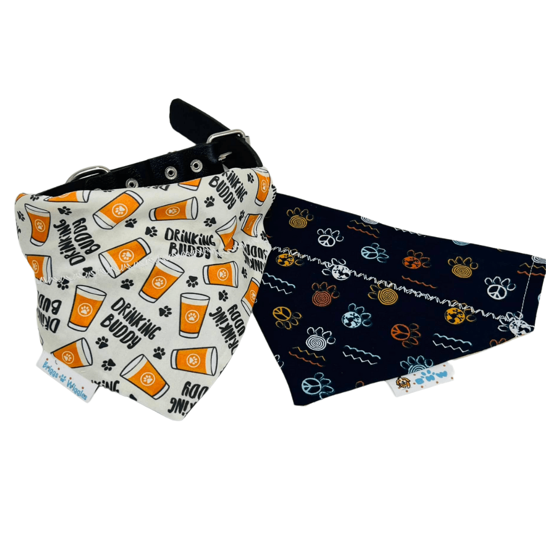 Drinking Buddy Dog Bandana - Cheers to the Good Times! - Briggs 'n' Wiggles
