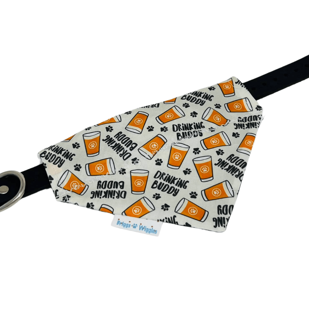 Drinking Buddy Dog Bandana - Cheers to the Good Times! - Briggs 'n' Wiggles
