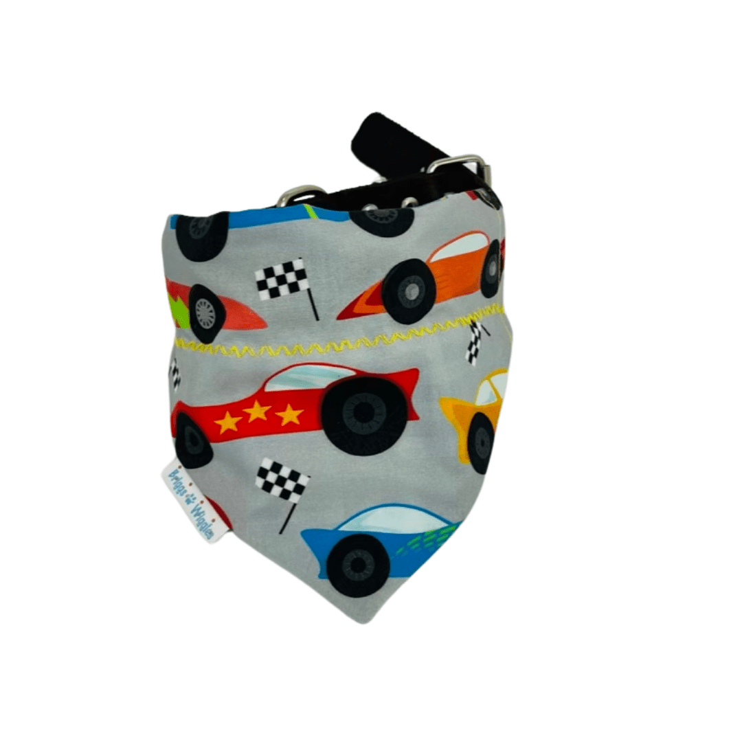 Reversible NASCAR Dog Bandana - Raceday Dog Accessory for Speed Loving Pups - Briggs 'n' Wiggles