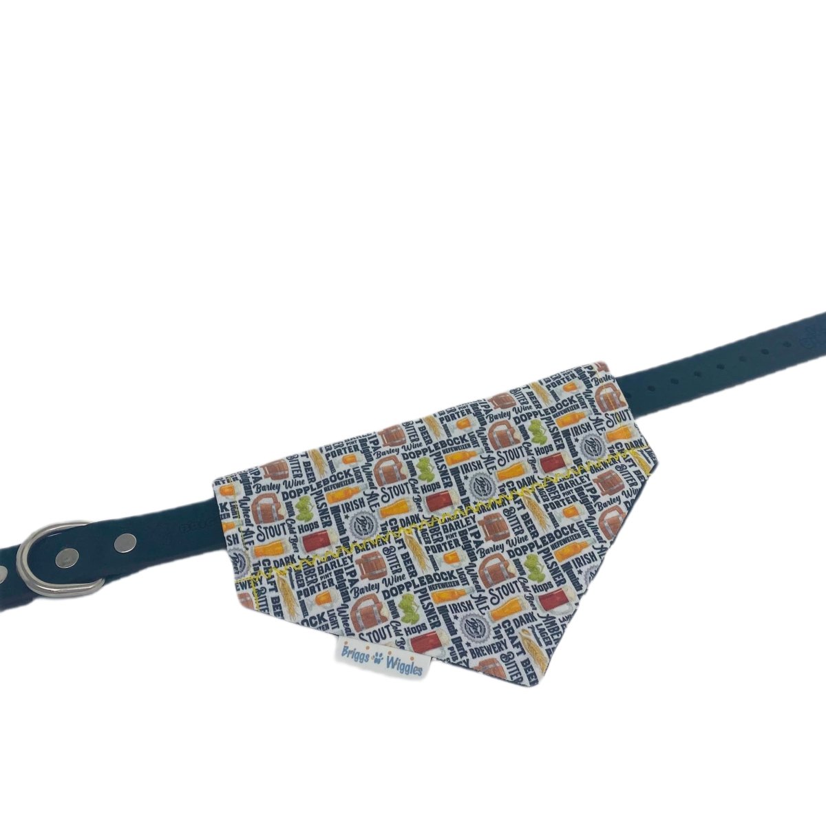 Beer Love Dog Bandana | Briggs 'n' Wiggles - Briggs 'n' Wiggles