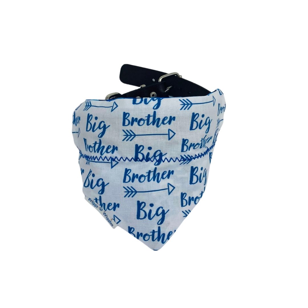 Big Brother Over the Collar Dog Bandana - Briggs 'n' Wiggles