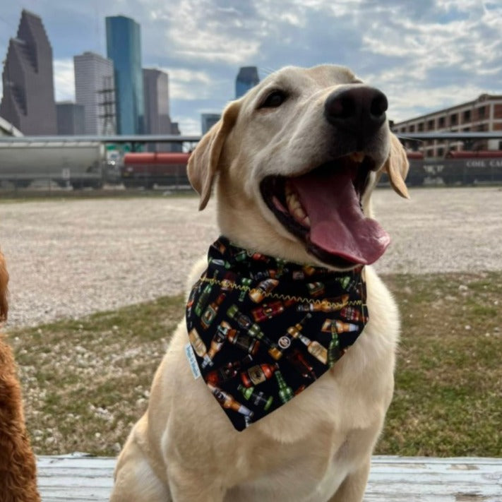 Bottles of Beer Dog Bandana | Briggs 'n' Wiggles - Briggs 'n' Wiggles