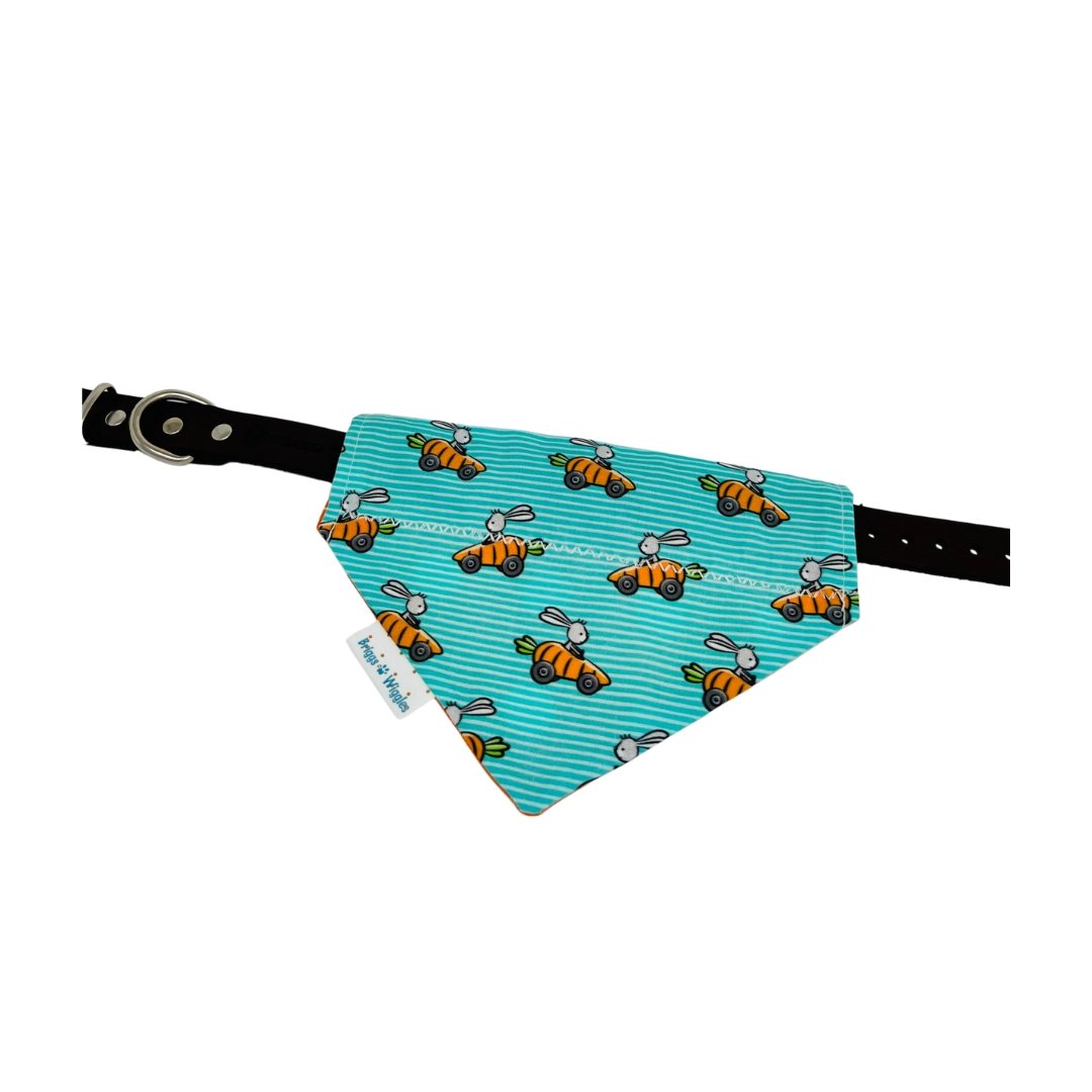 Carrot Zoom Bunny Dog Bandana - Briggs 'n' Wiggles