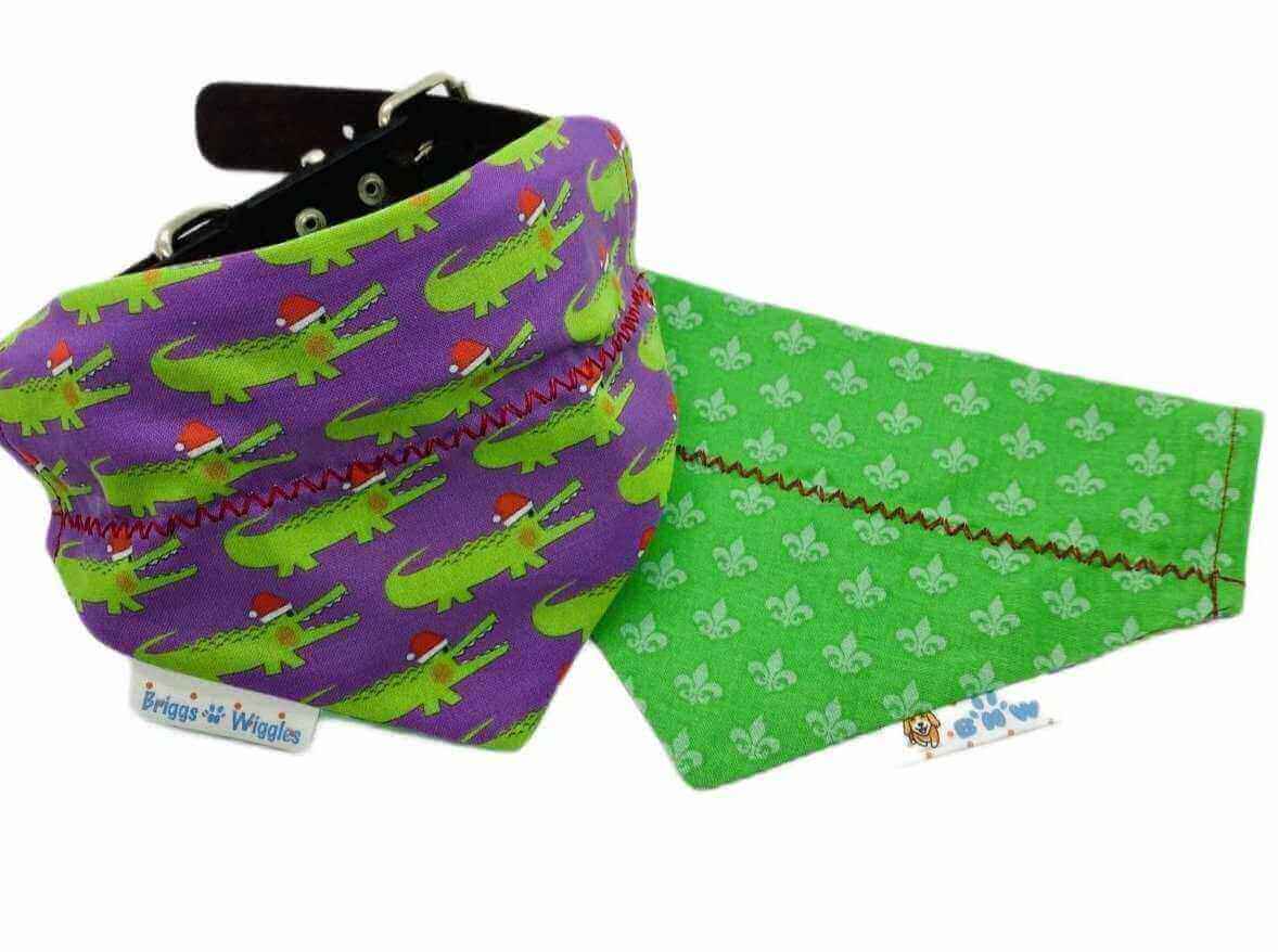 Christmas on the Bayou Dog Bandana - Briggs 'n' Wiggles