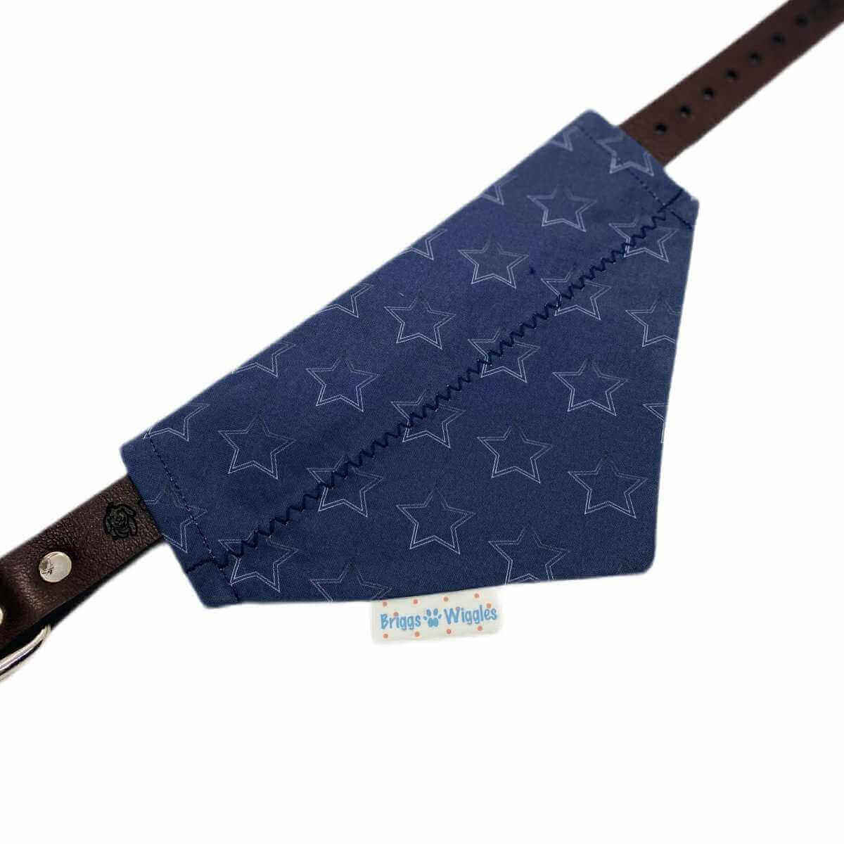Dallas Cowboy Stars Dog Bandana - Briggs 'n' Wiggles