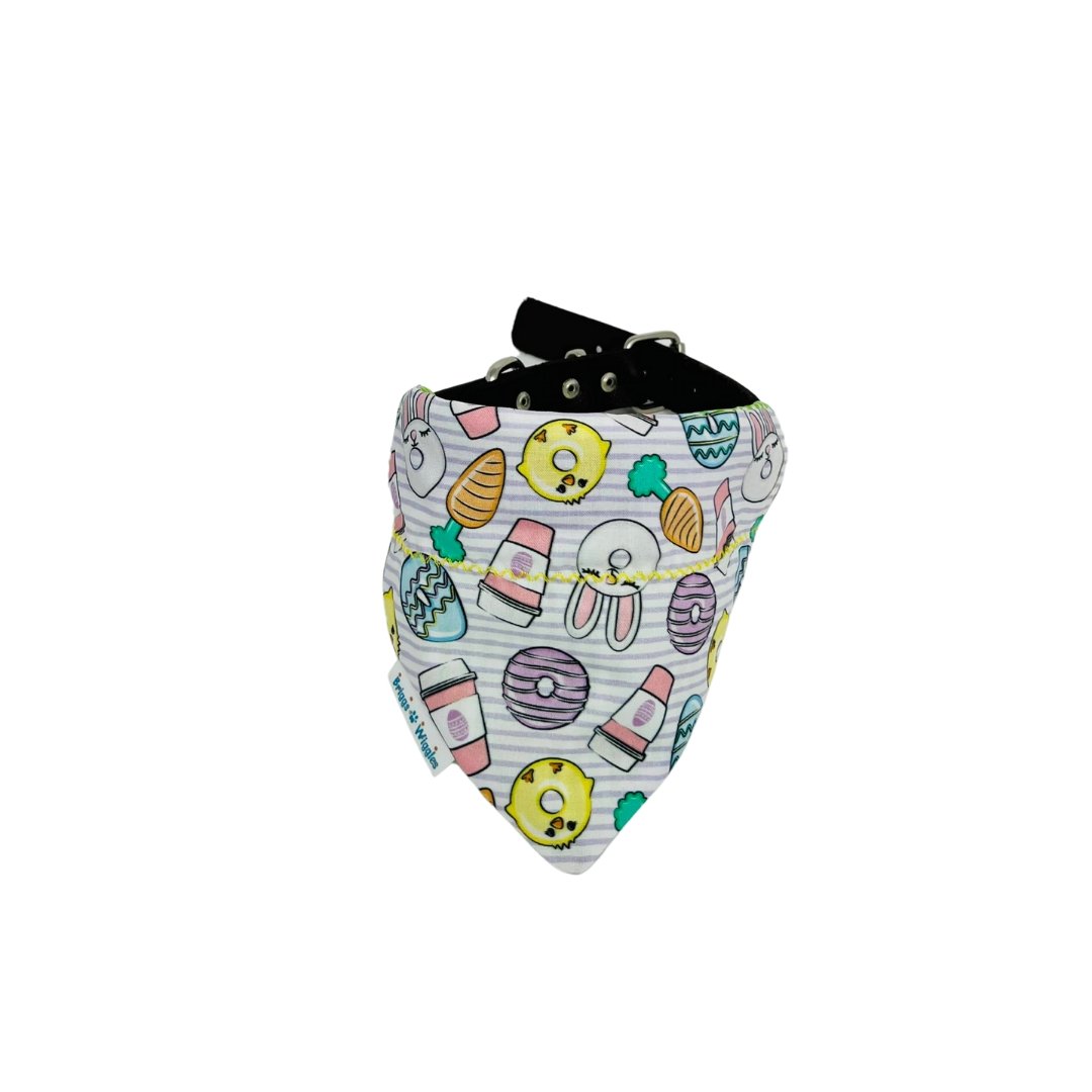 Easter Donuts, Carrots and Coffee Dog Bandana - Briggs 'n' Wiggles