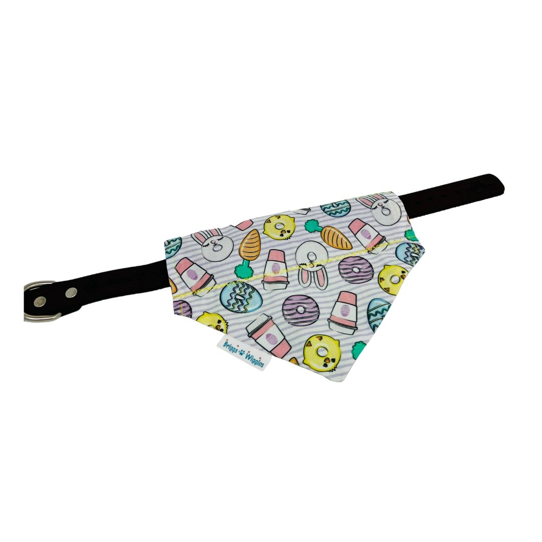 Easter Donuts, Carrots and Coffee Dog Bandana - Briggs 'n' Wiggles