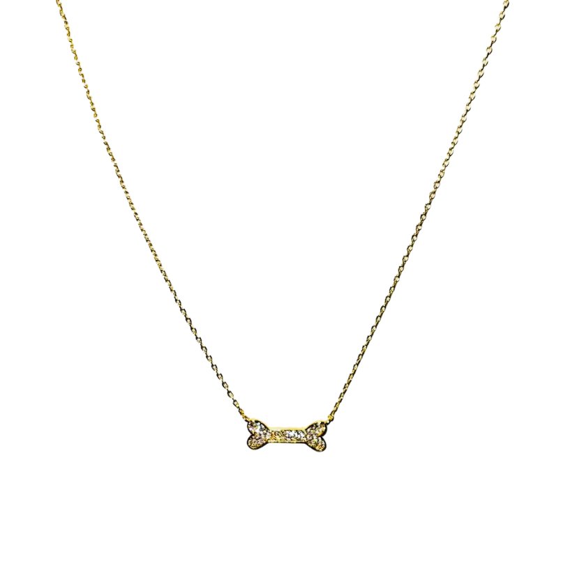 Gold and Silver Plated Dog Bone Necklaces - Briggs 'n' Wiggles