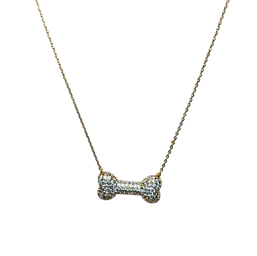 Gold and Silver Plated Dog Bone Necklaces - Briggs 'n' Wiggles