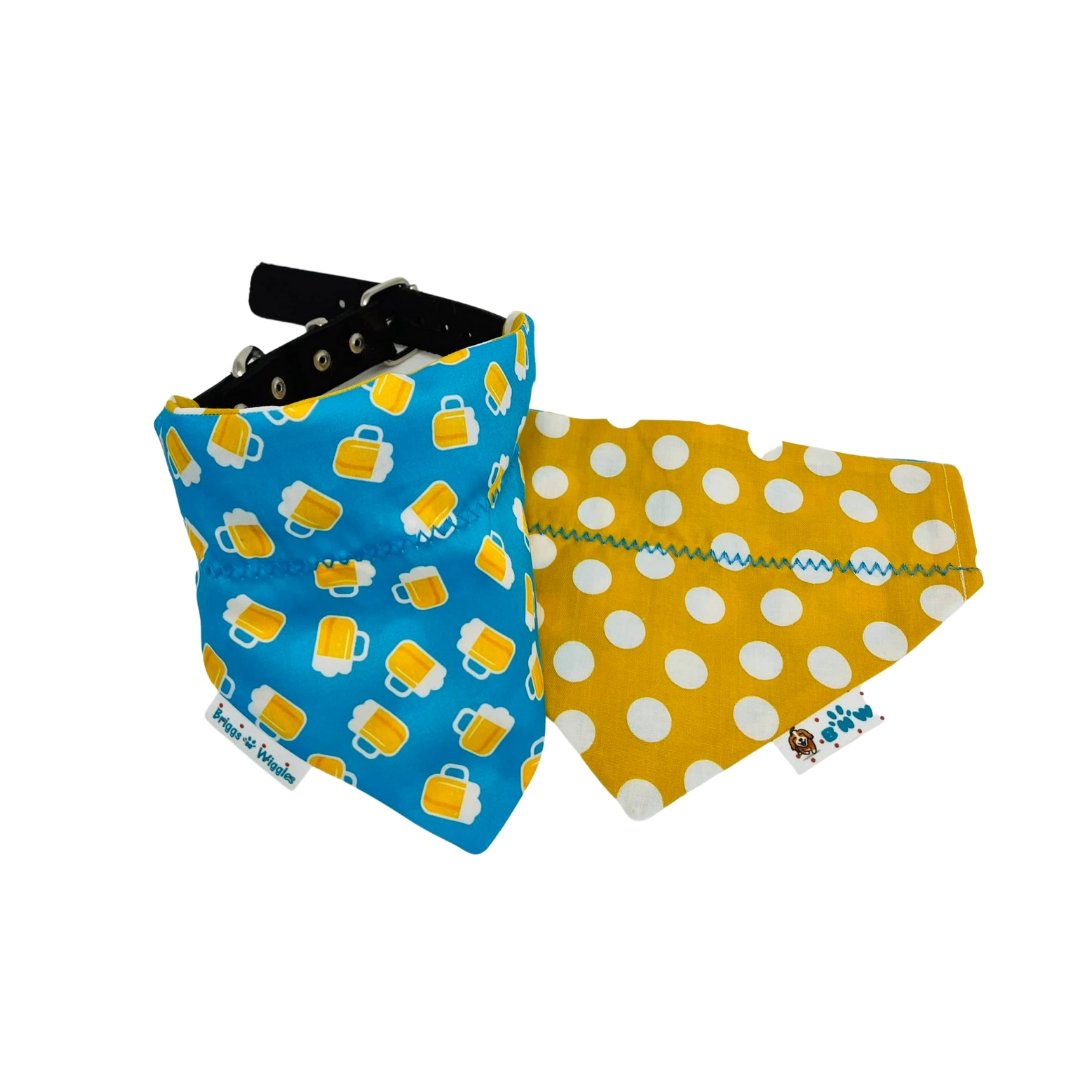 Happy Friday Beer Dog Bandana | Briggs 'n' Wiggles - Briggs 'n' Wiggles