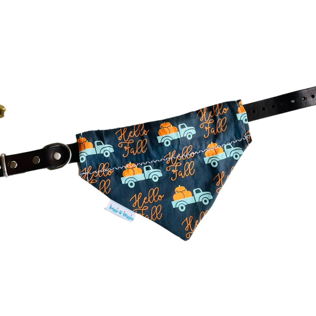 Hello Fall Dog Bandana - Briggs 'n' Wiggles