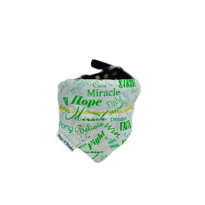 HOLD ME TIGHT Lymphoma Dog Bandana | Briggs 'n' Wiggles - Briggs 'n' Wiggles