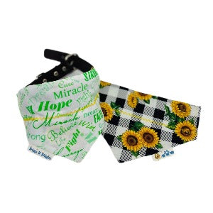HOLD ME TIGHT Lymphoma Dog Bandana | Briggs 'n' Wiggles - Briggs 'n' Wiggles