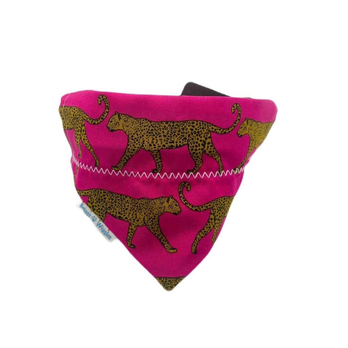 HOT Pink Cheetah and Leopard Dog Bandana - Briggs 'n' Wiggles