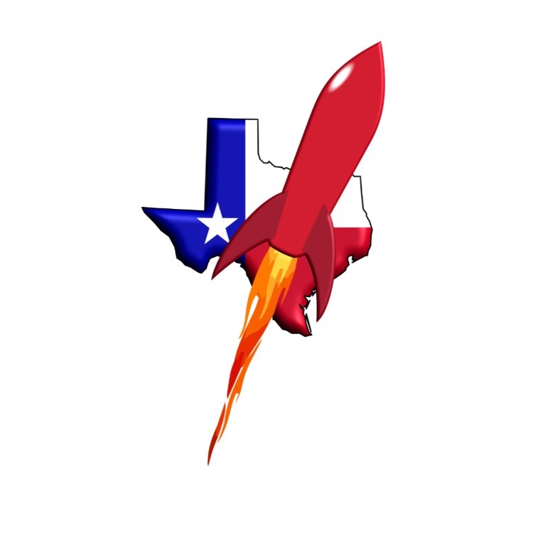 Houston Texas Rocket Sticker - Briggs 'n' Wiggles