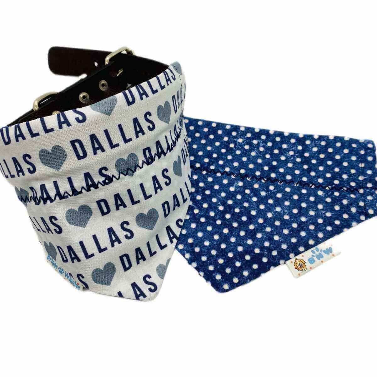 I love Dallas Reversible Dog Bandana