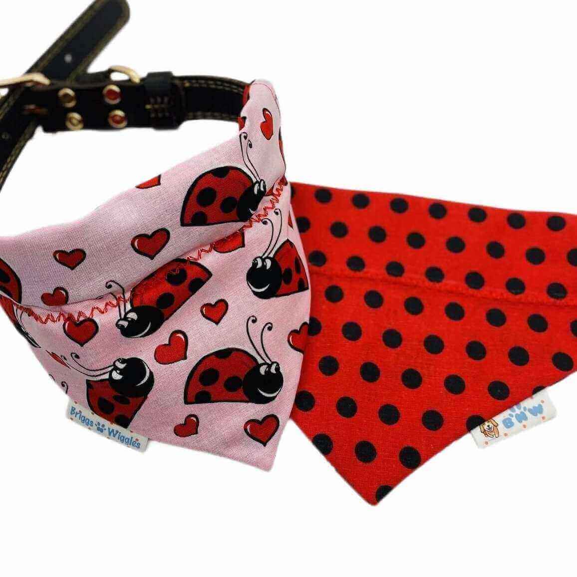 Lady Bug Dog Bandana - Briggs 'n' Wiggles