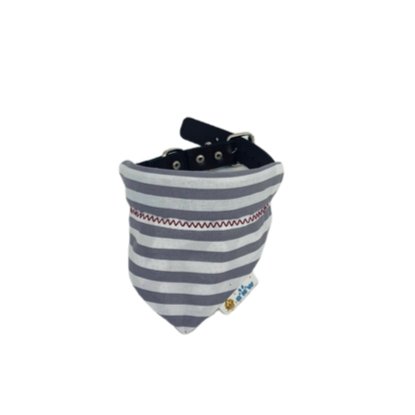 Maroon and Gray Texas Aggie Heart Dog Bandana - Briggs 'n' Wiggles