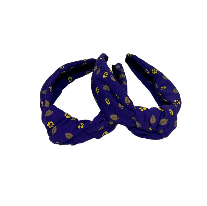Match Your Dog LSU Tigers Headband - Briggs 'n' Wiggles