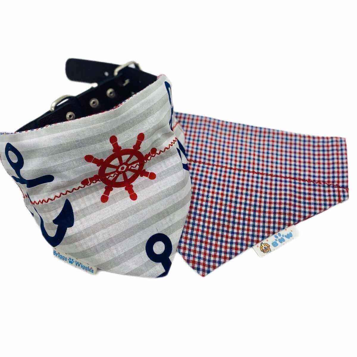 Nautical Dog Bandana - Briggs 'n' Wiggles