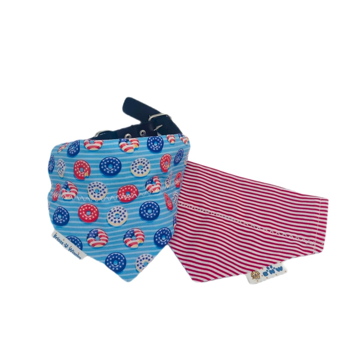 Patriotic Donuts Dog Bandana - Briggs 'n' Wiggles