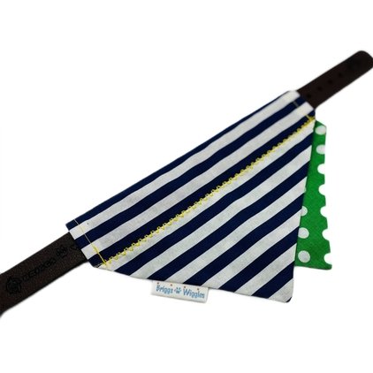 Preppy Pup Reversible Layered Dog Bandana - Briggs 'n' Wiggles