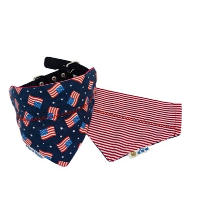 Proud to be an AMERICAN Dog Bandana - Briggs 'n' Wiggles