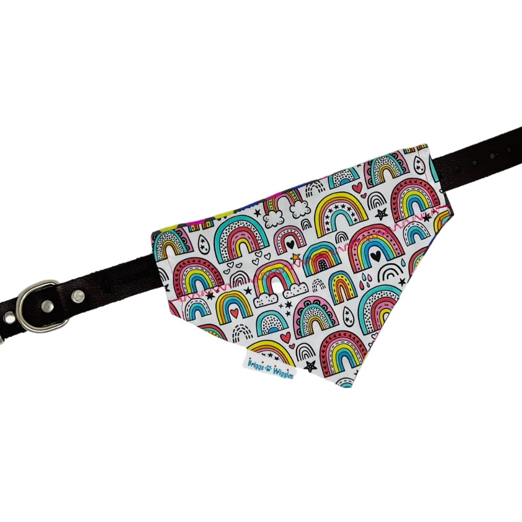 Rainbow Love Dog Bandana - Briggs 'n' Wiggles