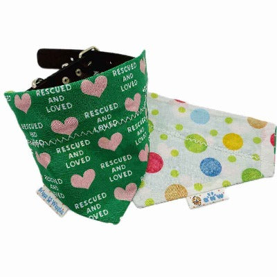 Rescued and Loved Dog Bandana - Briggs 'n' Wiggles