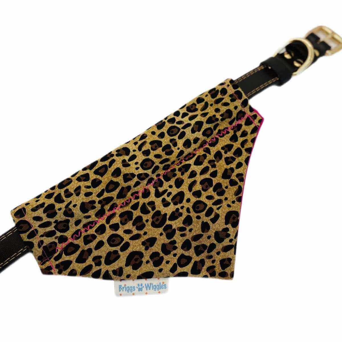 Sassy Leopard Dog Bandana - Briggs 'n' Wiggles