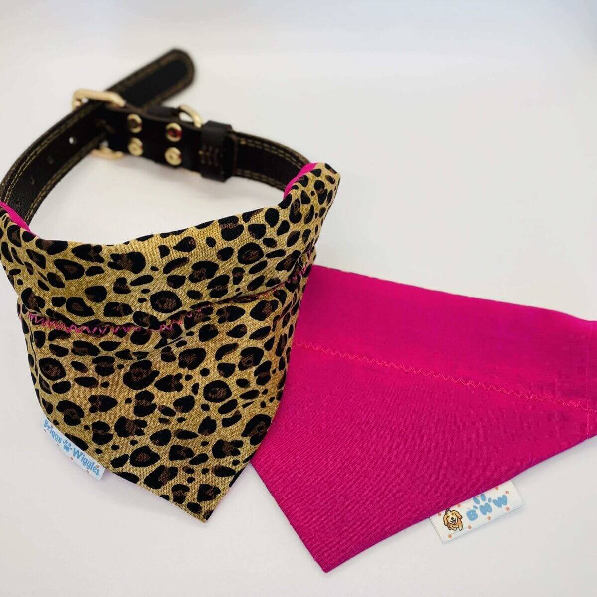 Sassy Leopard Dog Bandana - Briggs 'n' Wiggles