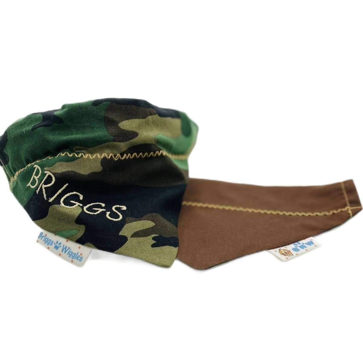 Stylish Camouflage Dog Bandana - Briggs 'n' Wiggles