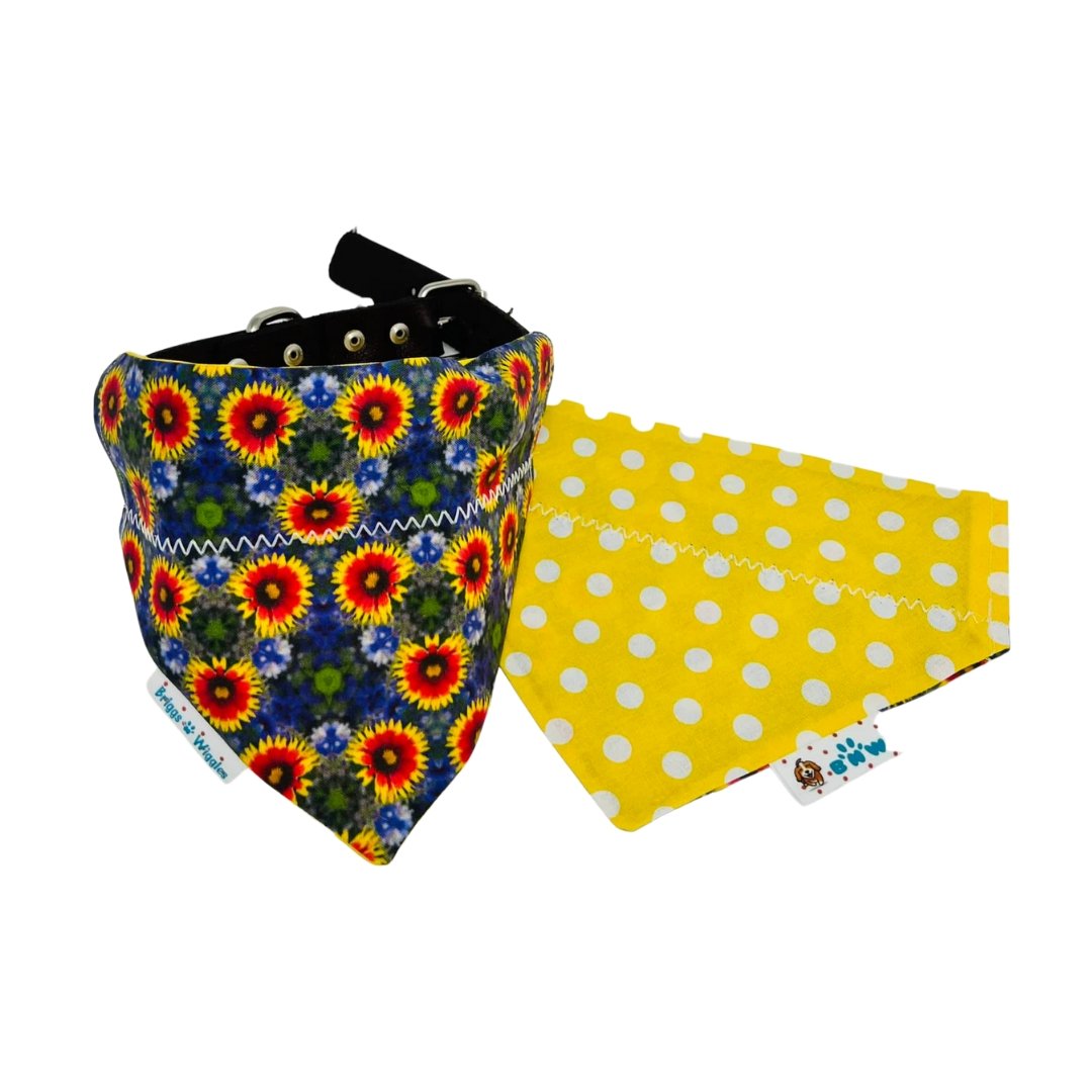 Texas Bluebonnet Dog Bandana | Briggs 'n' Wiggles - Briggs 'n' Wiggles