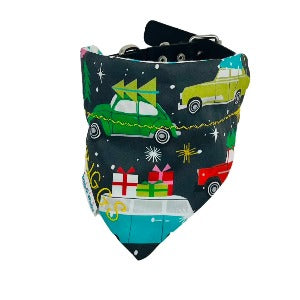 Vintage Christmas Cars | Dog Bandana - Briggs 'n' Wiggles
