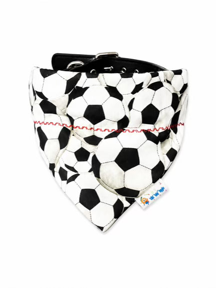 Stars, Stripes & Soccer Reversible Dog Bandana | Patriotic Soccer Dog Bandana