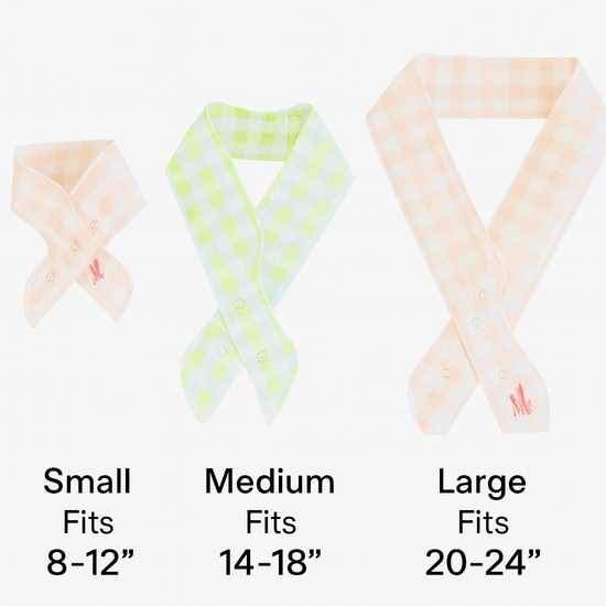 Blue & Green Cooling Dog Bandana - Lightweight, Summer - Ready - Briggs 'n' Wiggles