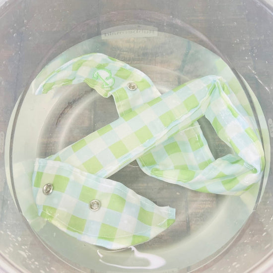 Blue & Green Cooling Dog Bandana - Lightweight, Summer - Ready - Briggs 'n' Wiggles
