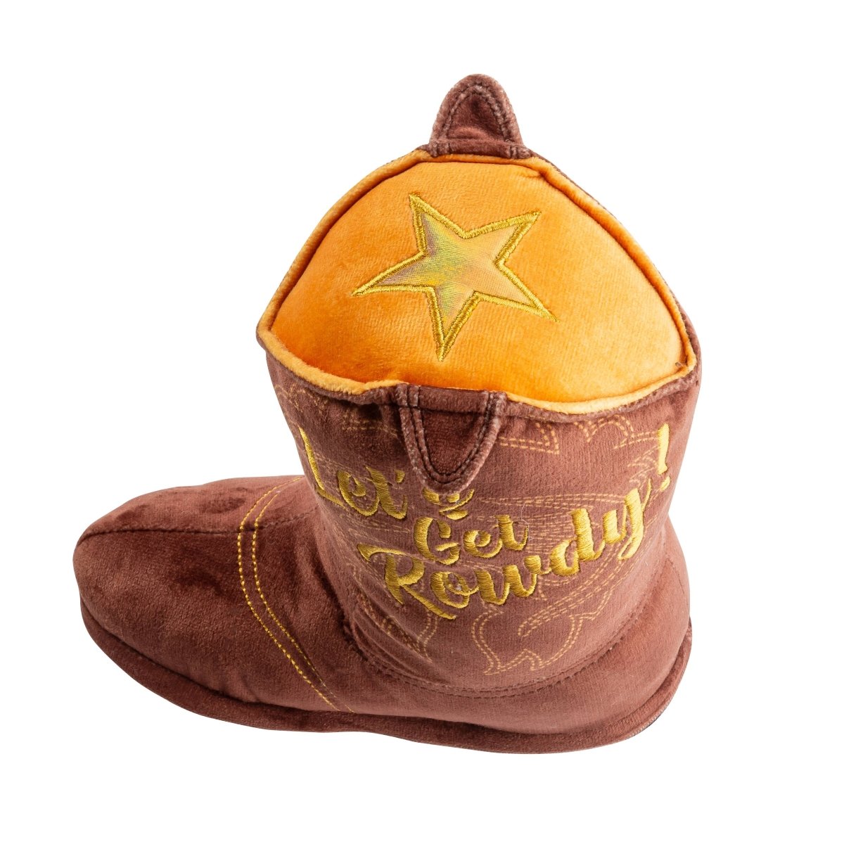 Brown Cowboy Boot Squeaky Dog Toy - Briggs 'n' Wiggles