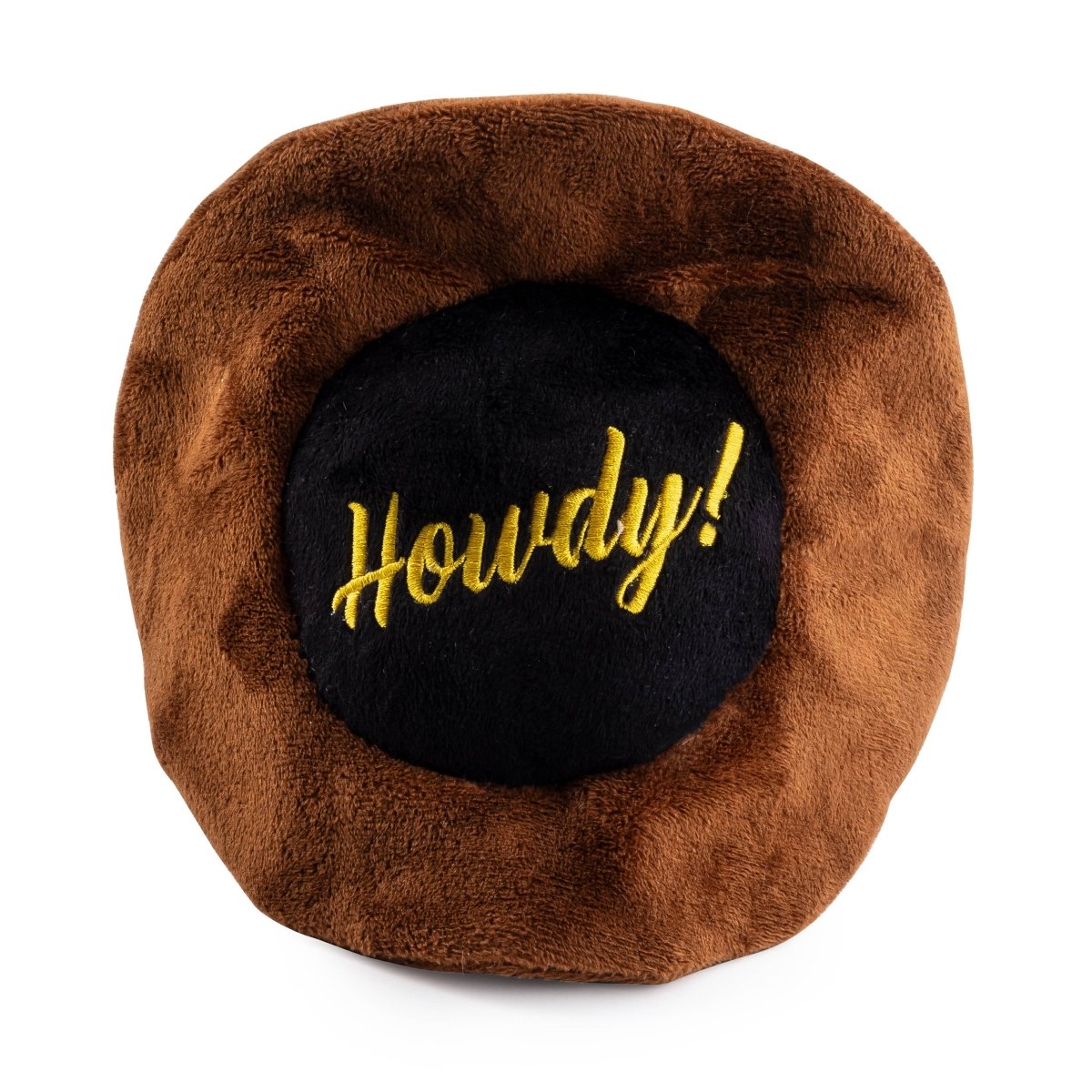 Brown Cowboy Hat Squeaky Dog Toy - Briggs 'n' Wiggles