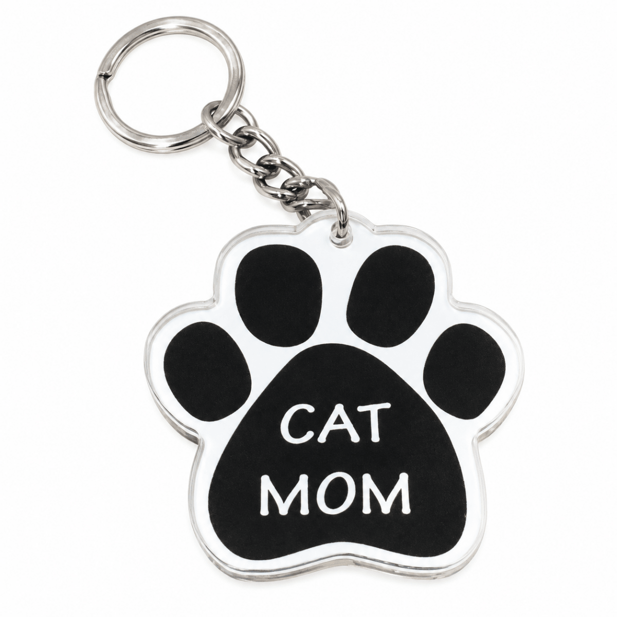Cat Mom Paw Keychain | Gift for Cat Lovers - Briggs 'n' Wiggles