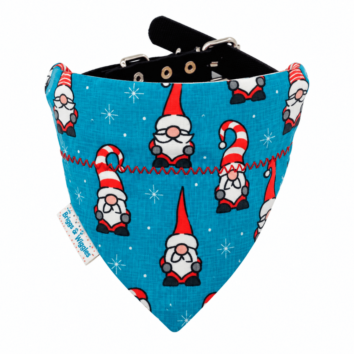Christmas Gnomes Dog Bandana | Holiday Dog Bandana - Briggs 'n' Wiggles