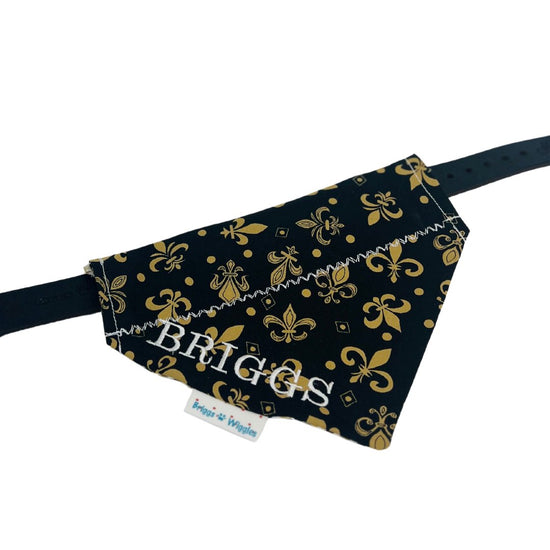 Classic New Orleans Fleur de Lis Dog Bandana - Briggs 'n' Wiggles