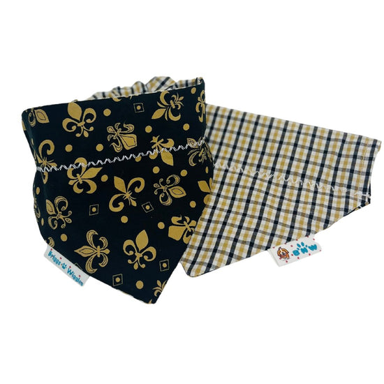 Classic New Orleans Fleur de Lis Dog Bandana - Briggs 'n' Wiggles