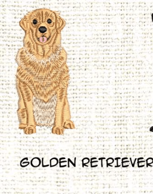 Custom Dog Portrait Tea Towel | Personalized - Briggs 'n' Wiggles