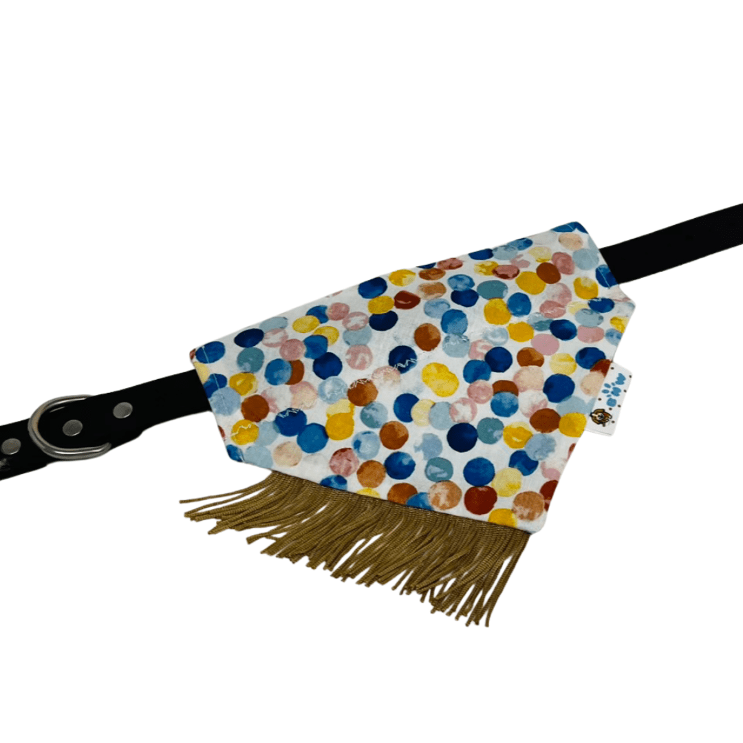 Doggo Chewnel No. 5 Luxe Fringe Reversible Dog Bandana - Briggs 'n' Wiggles