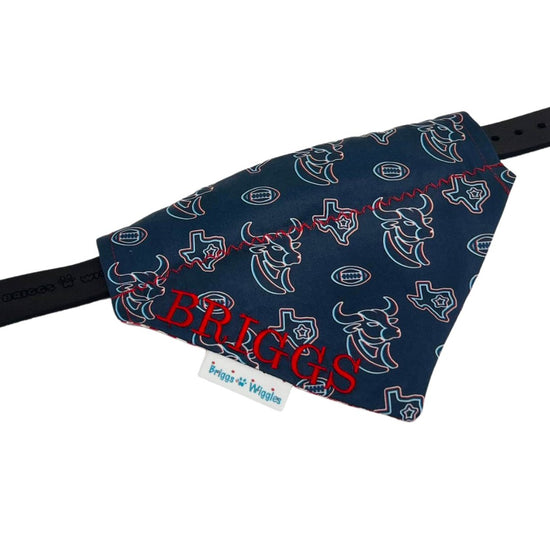 Houston Texans Inspired Dog Bandana - Briggs 'n' Wiggles