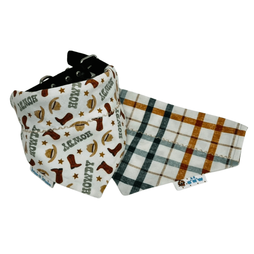 Howdy Rodeo Dog Bandana – Cowboy Boots & Hats - Briggs 'n' Wiggles