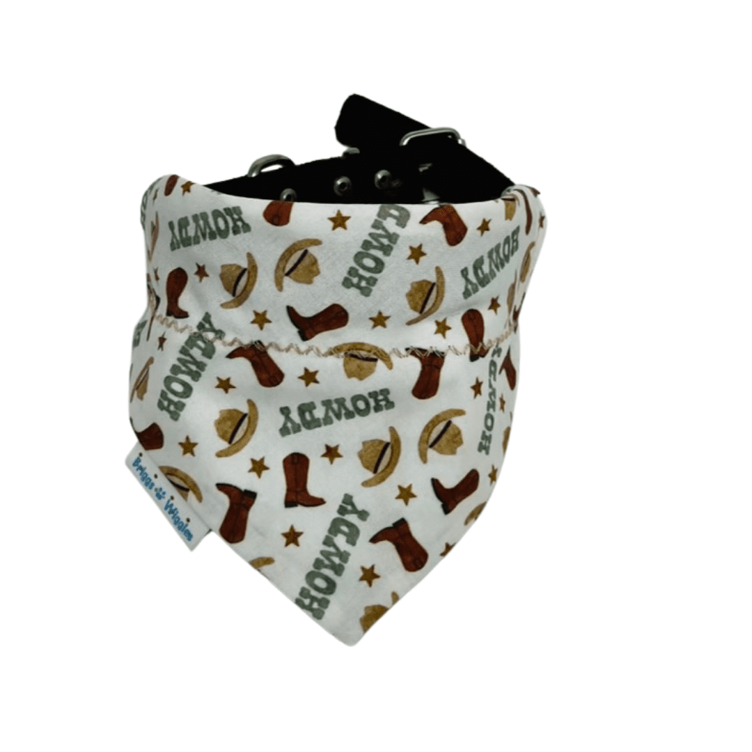 Howdy Rodeo Dog Bandana – Cowboy Boots & Hats - Briggs 'n' Wiggles